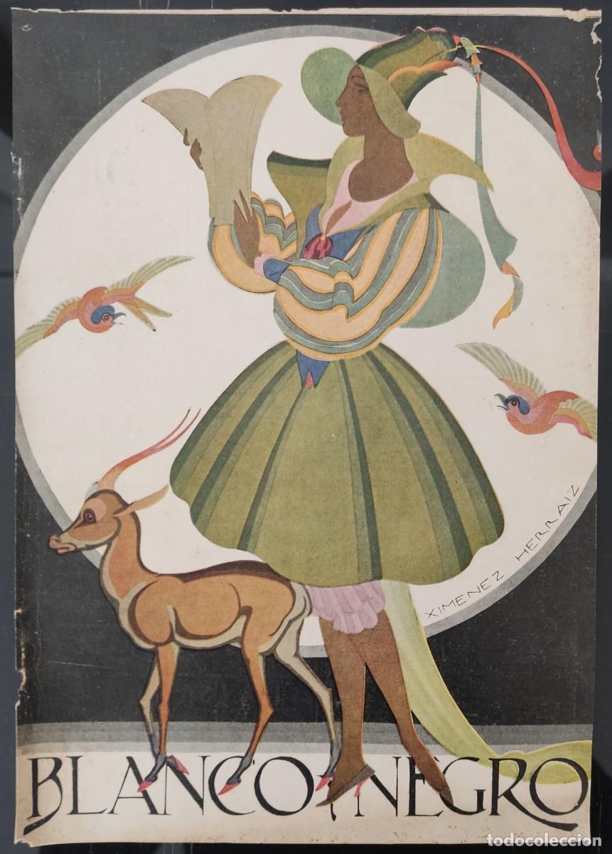 Coleccionismo de Revistas y Peri&oacute;dicos: Hoja portada revista Blanco y Negro, 1929 , Xim&eacute;nez Herraiz, ABC, canas Pedro Gomez, Dr. Soivr&eacute;