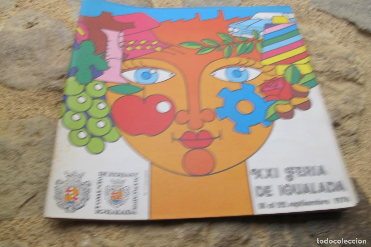 Coleccionismo de revistas y peri&oacute;dicos: XXI FERIA DE IGUALADA. 18 AL 22 DE SEPTIEMBRE 1974. LIBRITO MAS TRIPTICO