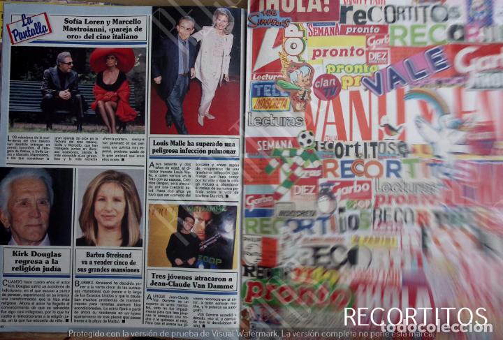 Coleccionismo de Revistas y Peri&oacute;dicos: JEAN CLAUDE VAN DAMME CANDICE BERGEN LOUIS MALLE SOFIA LOREN MARCELLO MASTROIANNI BARBRA STREISAND