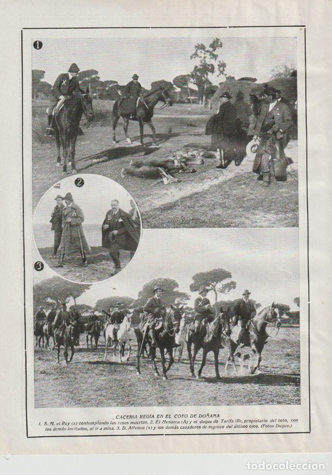 Coleccionismo de revistas y peri&oacute;dicos: * CAZA * Alfonso XIII y el duque de Tarifa en el coto de Do&ntilde;ana - 1921