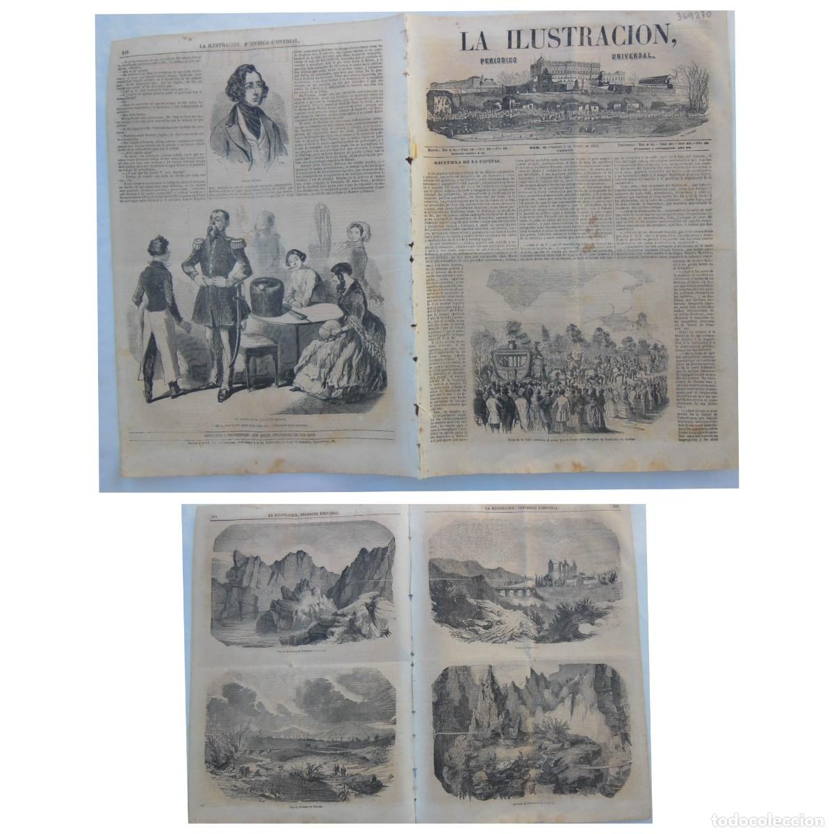 Colecionismo de Revistas e Jornais: ANTIGUO PERI&Oacute;DICO:LA ILUSTRACI&Oacute;N,PERI&Oacute;DICO UNIVERSAL. 2 DE AGOSTO DE 1851. Fortaleza de Wildenstein.
