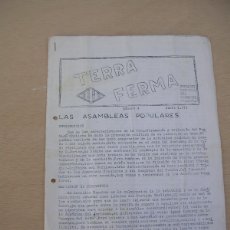 Coleccionismo de Revistas y Periódicos: PERIODICO, TERRA FERMA, BOLETIN DEL CARLISMO VALENCIANO, VALENCIA 1973, TRANSICION
