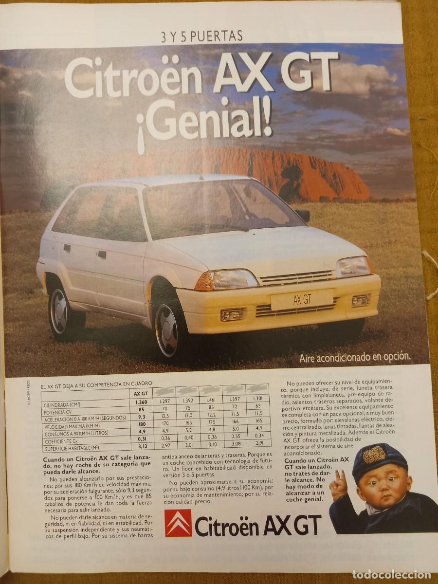 Coleccionismo de Revistas y Peri&oacute;dicos: PUBLICIDAD. ANUNCIO DE CITROEN AX GT EXTRA&Iacute;DO DE NATURA 1989