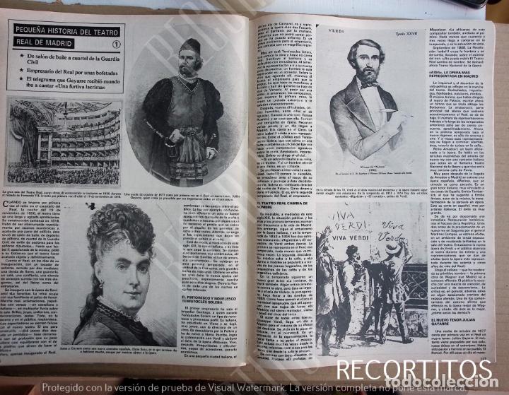 Coleccionismo de Revistas y Peri&oacute;dicos: PEQUE&Ntilde;A HISTORIA DEL TEATRO REAL DE MADRID 1 ELENA SANZ JULIAN GAYARRE VERDI
