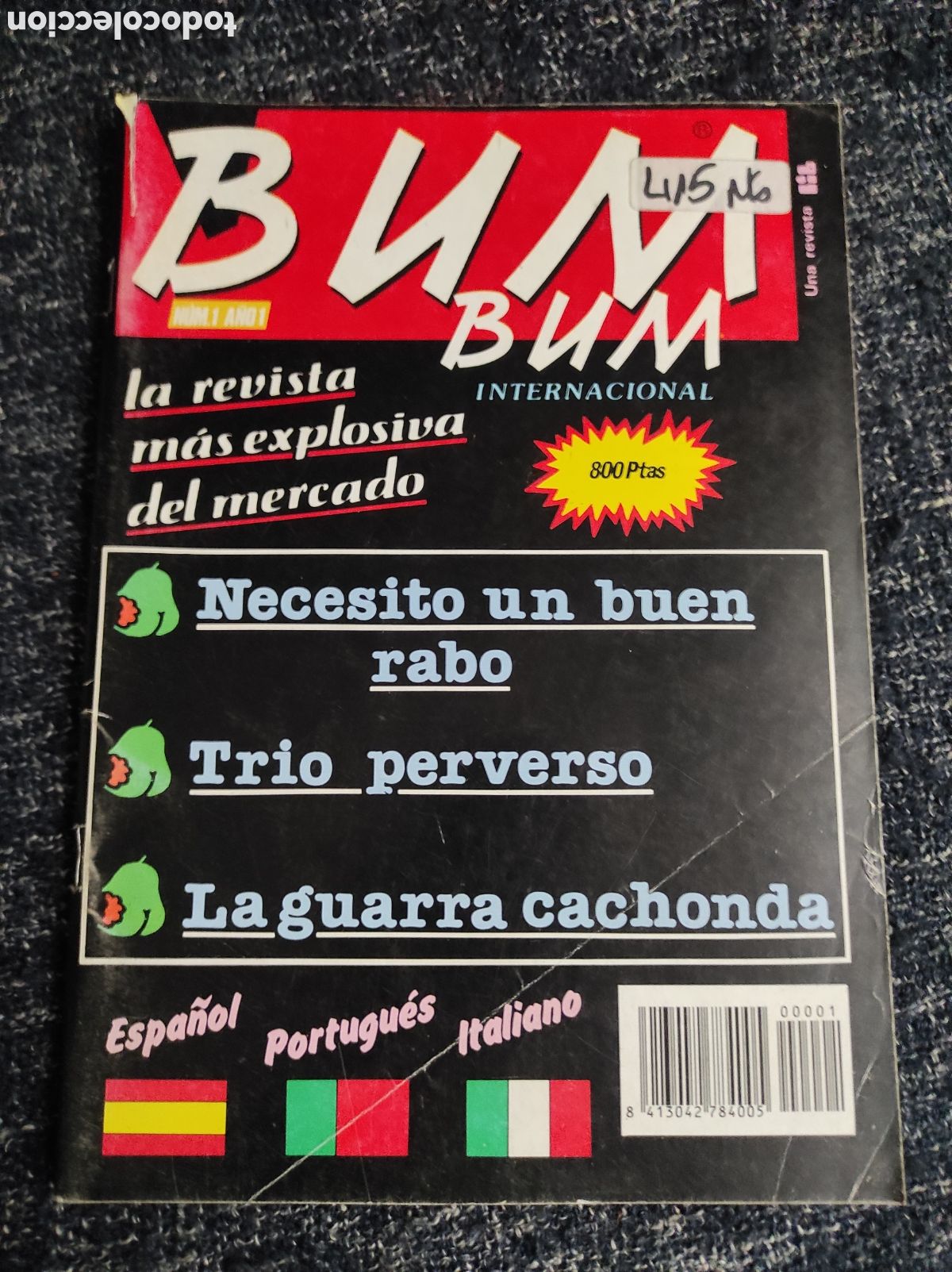 Coleccionismo de revistas y peri&oacute;dicos: BUM BUM N&ordm; 2 REVISTA PARA ADULTOS DE LOS A&Ntilde;OS 90