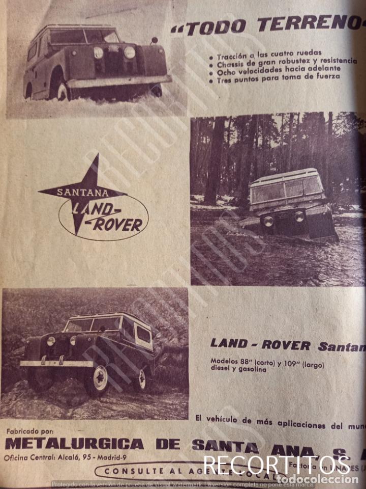 Coleccionismo de Revistas y Peri&oacute;dicos: LAND ROVER SANTANA ANUNCIO PUBLICIDAD 1962