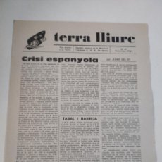 Coleccionismo de Revistas y Periódicos: REVISTA TERRA LLIURE Nº 47 - VVAA