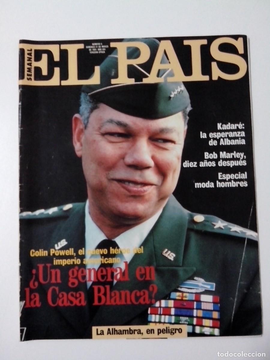 Coleccionismo de Revistas y Peri&oacute;dicos: REVISTA EL PAIS SEMANAL A&Ntilde;O 1991 N&ordm; 6 BOB MARLEY - COLIN POWELL - LA ALHAMBRA EN PELIGRO