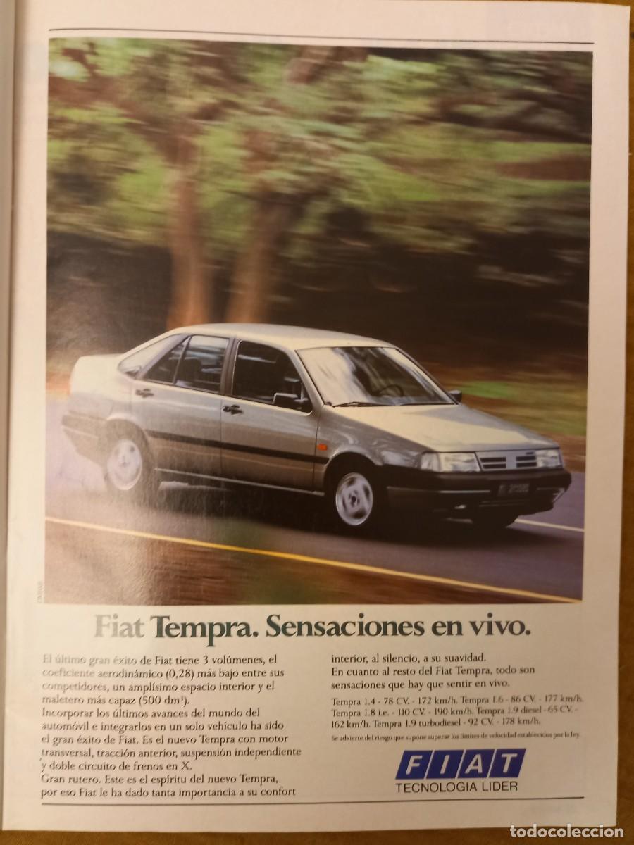 Coleccionismo de Revistas y Peri&oacute;dicos: PUBLICIDAD AUTOMOVILES. ANUNCIO DE FIAT TEMPRA. EXTRA&Iacute;DO DE REVISTA 1990