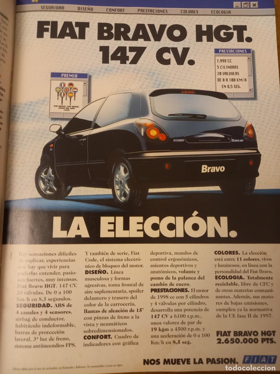 Coleccionismo de Revistas y Peri&oacute;dicos: PUBLICIDAD. ANUNCIO DE FIAT BRAVO HGT. EXTRA&Iacute;DO DE REVISTA 1996