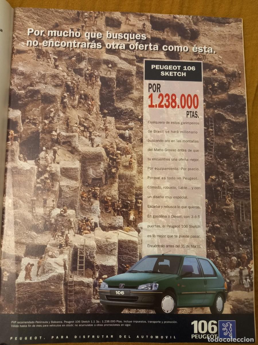 Coleccionismo de Revistas y Peri&oacute;dicos: PUBLICIDAD. ANUNCIO DE PEUGEOT 106. EXTRA&Iacute;DO DE REVISTA 1997