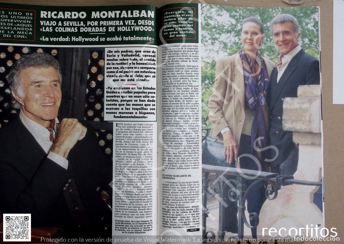 Collezionismo di Riviste e Giornali: RICARDO MONTALBAN FANCON CREST EN SEVILLA