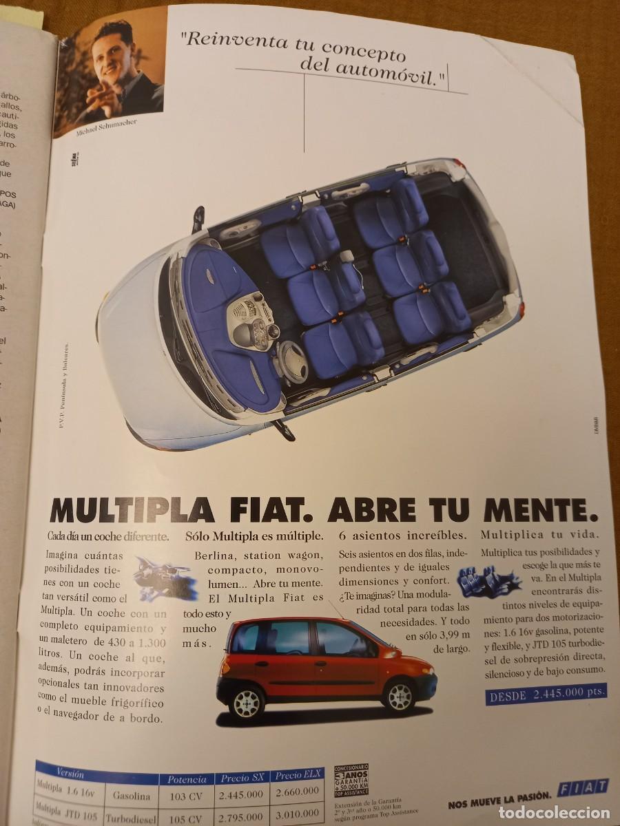 Coleccionismo de Revistas y Peri&oacute;dicos: PUBLICIDAD. ANUNCIO DE FIAT MULTIPLA. EXTRA&Iacute;DO DE REVISTA 1999