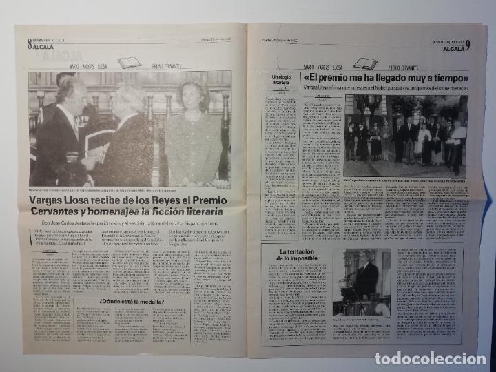 Coleccionismo de Revistas y Peri&oacute;dicos: Reportaje entrega Premio Cervantes Mario Vargas Llosa Alcal&aacute; de Henares 1995 Diario de Alcal&aacute;