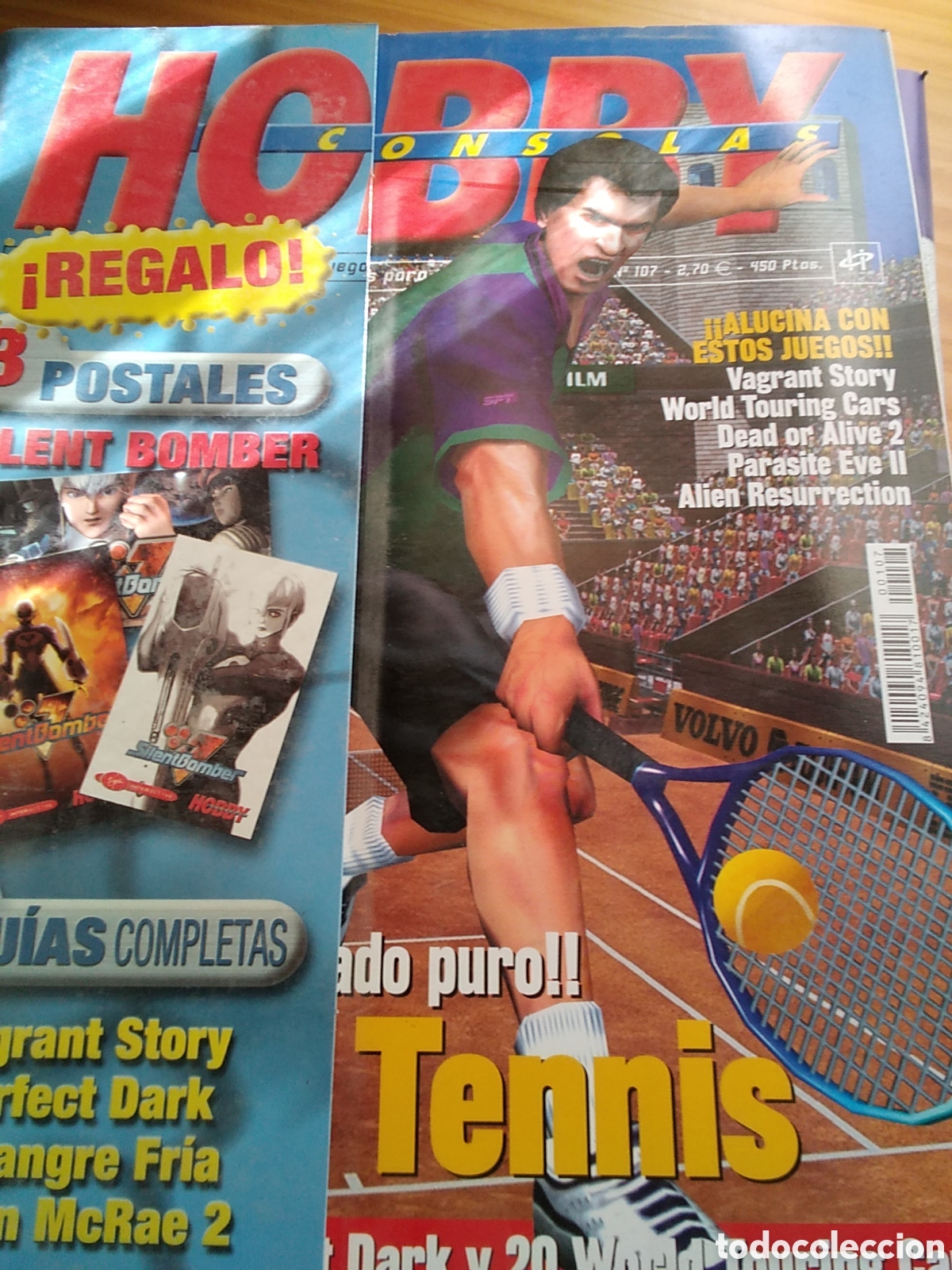 Coleccionismo de Revistas y Peri&oacute;dicos: Hobby consolas revista n&uacute;mero 107 tenis incluye postales