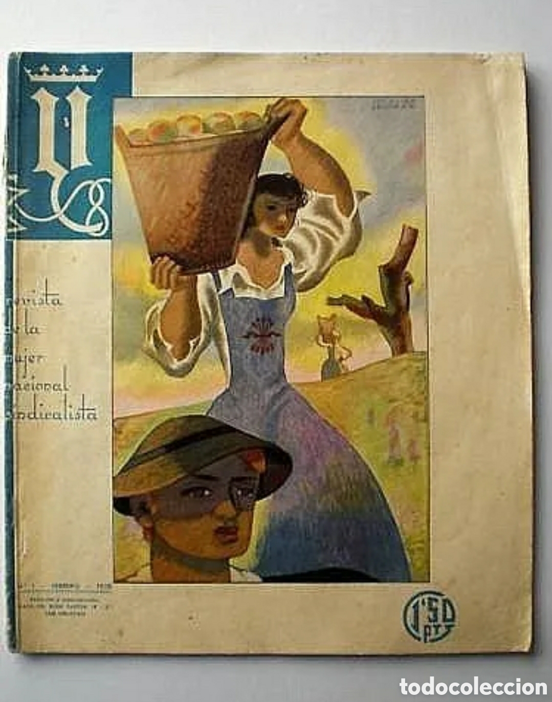 Coleccionismo de revistas y peri&oacute;dicos: REVISTA DE LA MUJER NACIONAL&nbsp;SINDICALISTA N&ordm;&nbsp;1. 1938