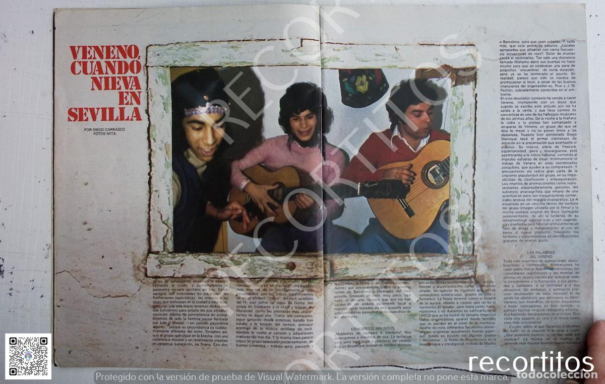 Coleccionismo de Revistas y Peri&oacute;dicos: VENENO ROCK DE TRIANA SEX PISTOLS BENEDICTINE PUNKS