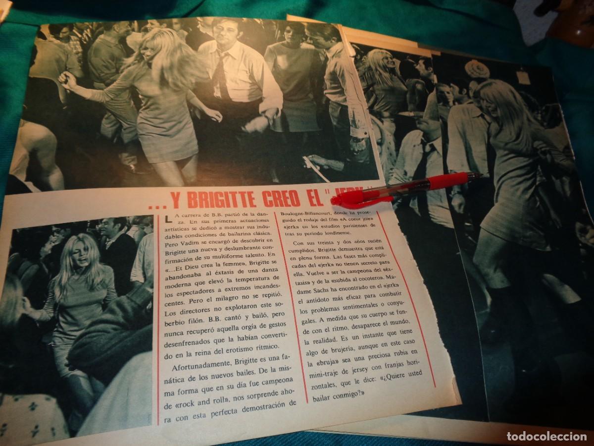 Coleccionismo de Revistas y Peri&oacute;dicos: RECORTE : BRIGITTE BARDOT, BAILANDO EL JERK. FOTOGRAMAS, OCTBRE 1966