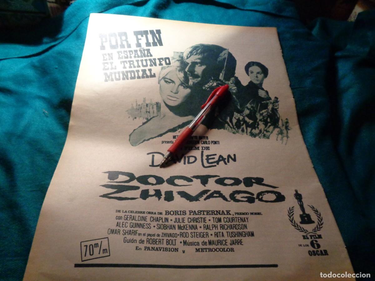 Coleccionismo de Revistas y Peri&oacute;dicos: PUBLICIDAD PELICULA : DOCTOR ZHIVAGO. OMAR SHARIF. JULIE CHRISTIE. FOTOGRAMAS, OCTBRE 1966