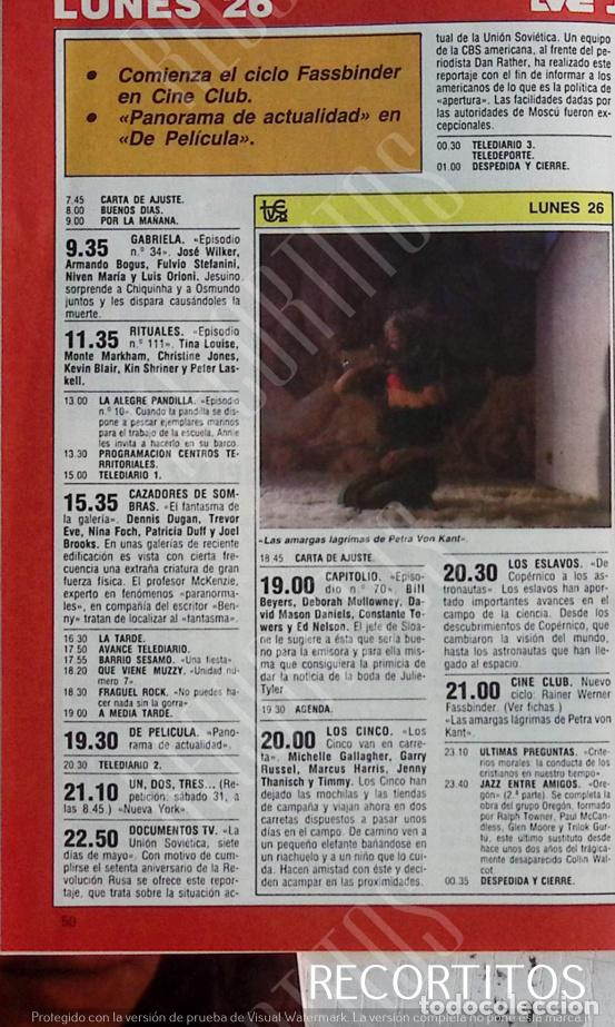 Coleccionismo de Revistas y Peri&oacute;dicos: LAS AMARGAS LAGRIMAS DE PATRA VON KANT