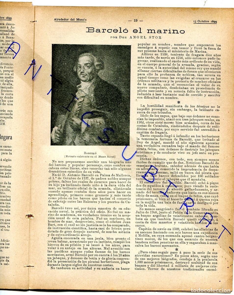 Collection Magazines and Newspapers: REVISTA A&Ntilde;O 1899 MARIPOSAS SATURNIA ATLAS ORIGEN DEL CONFETTI ANTONIO BARCELO PALMA MALLORCA MARINER