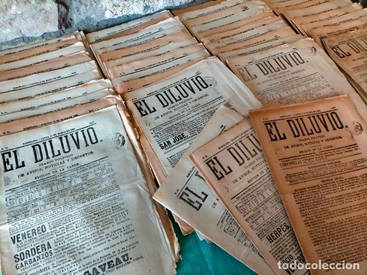 Coleccionismo de revistas y peri&oacute;dicos: El Diluvio a&ntilde;o 1882 n&ordm;65 al n&ordm;90 lote diario pol&iacute;tico de avisos noticias y decretos de Barcelona