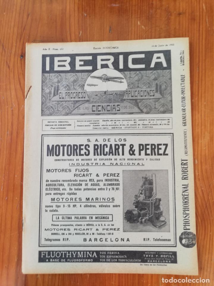 Collezionismo di Riviste e Giornali: IBERICA. REVISTA SEMANAL. EL PROGRESO DE LAS CIENCIAS Y DE SUS APLICACIONES. N&ordm;482. JUN. 1923. LEER