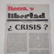 Coleccionismo de Revistas y Periódicos: PERIODICO TIERRA Y LIBERTAD.Nº 90 N -D DE 1993 - VVAA