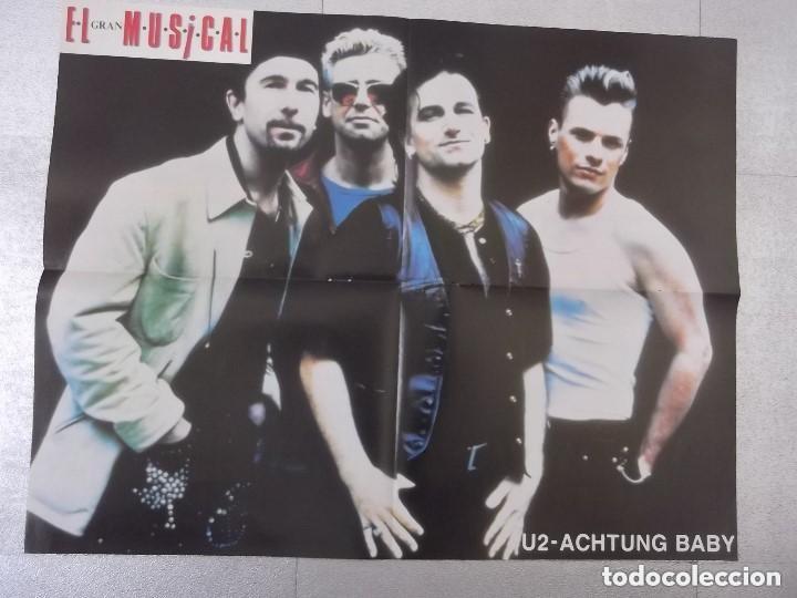 Coleccionismo de revistas y peri&oacute;dicos: P&Oacute;STER revista EL GRAN MUSICAL - bros u2 bono