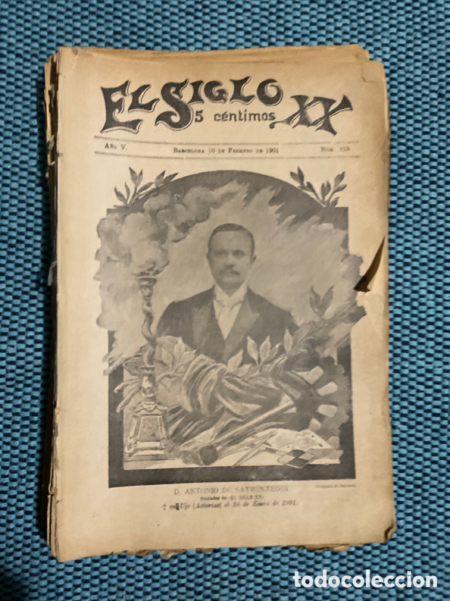 Collection Magazines and Newspapers: El siglo XX. A&ntilde;o V. Barcelona 1901. N&uacute;meros del 215 al 243. (Faltan 220, 240 y 242)