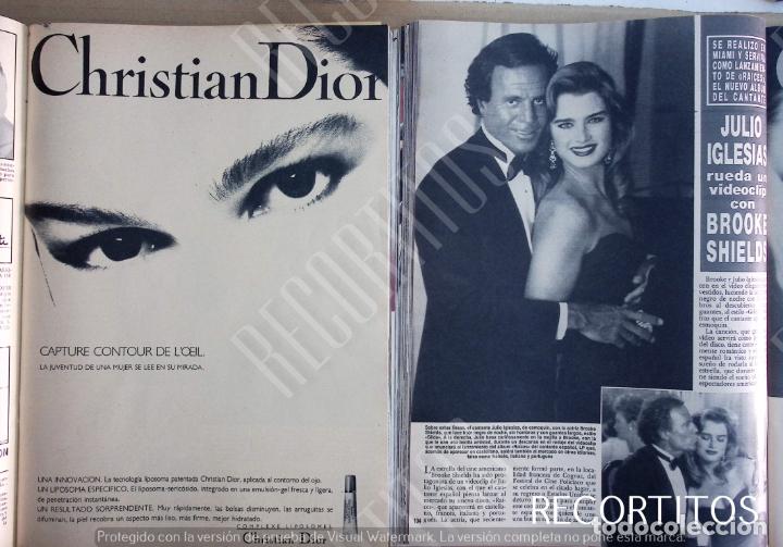 Coleccionismo de Revistas y Peri&oacute;dicos: CHRISTIAN dior anuncio publicidad BROOKE SHIELDS JULIO IGLESIAS