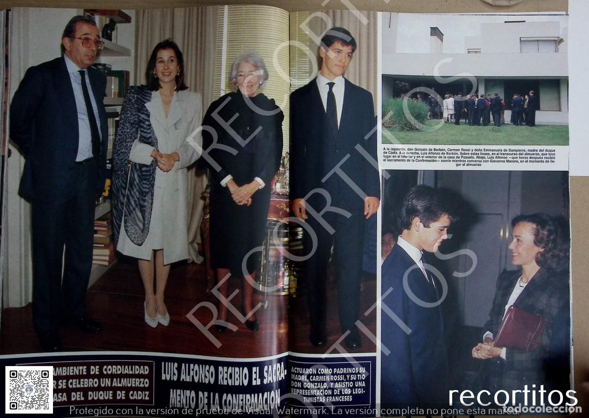 Collezionismo di Riviste e Giornali: emmanuella dampierre GONZALO DE BORBON LUIS ALFONSO CARMEN MARTINEZ BORDIU ROSI VICHY CATALAN