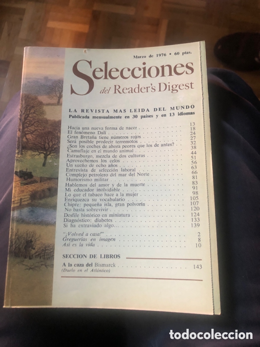 Coleccionismo de revistas y peri&oacute;dicos: Selecciones del Reader&rsquo;s Digest. Marzo 76. Varios. Asm
