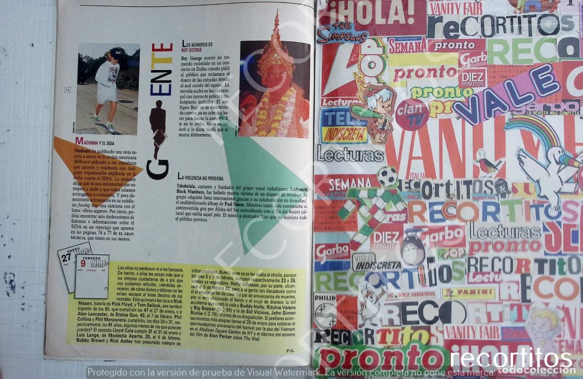 Coleccionismo de Revistas y Peri&oacute;dicos: boy george madonna