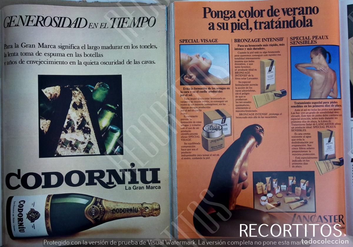 Coleccionismo de Revistas y Peri&oacute;dicos: CAVA CODORNIU LANCASTER ANUNCIO PUBLICIDAD .