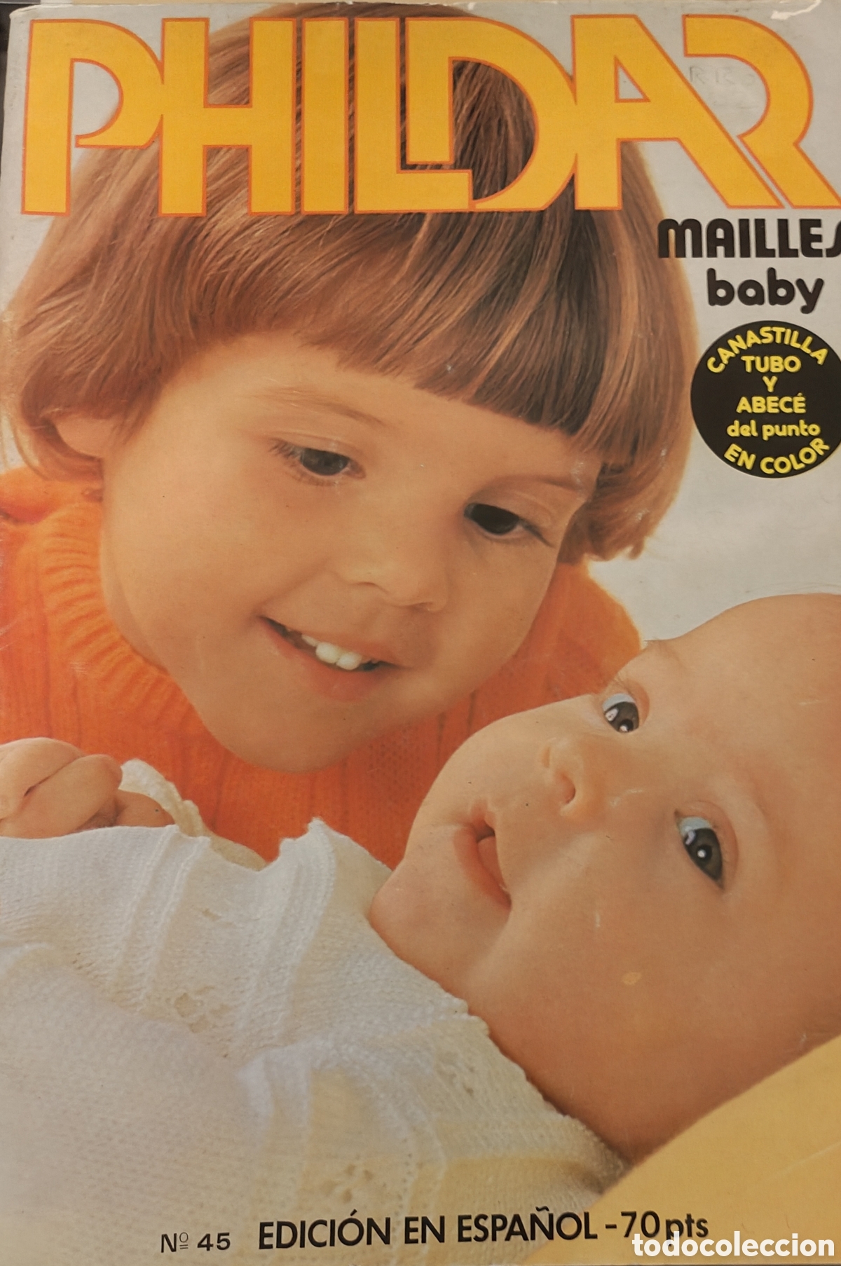 Collectionnisme de Revues et Journaux: :::: TT19 - REVISTA PHILDAR N&ordm; 45 - MAILLES BABY