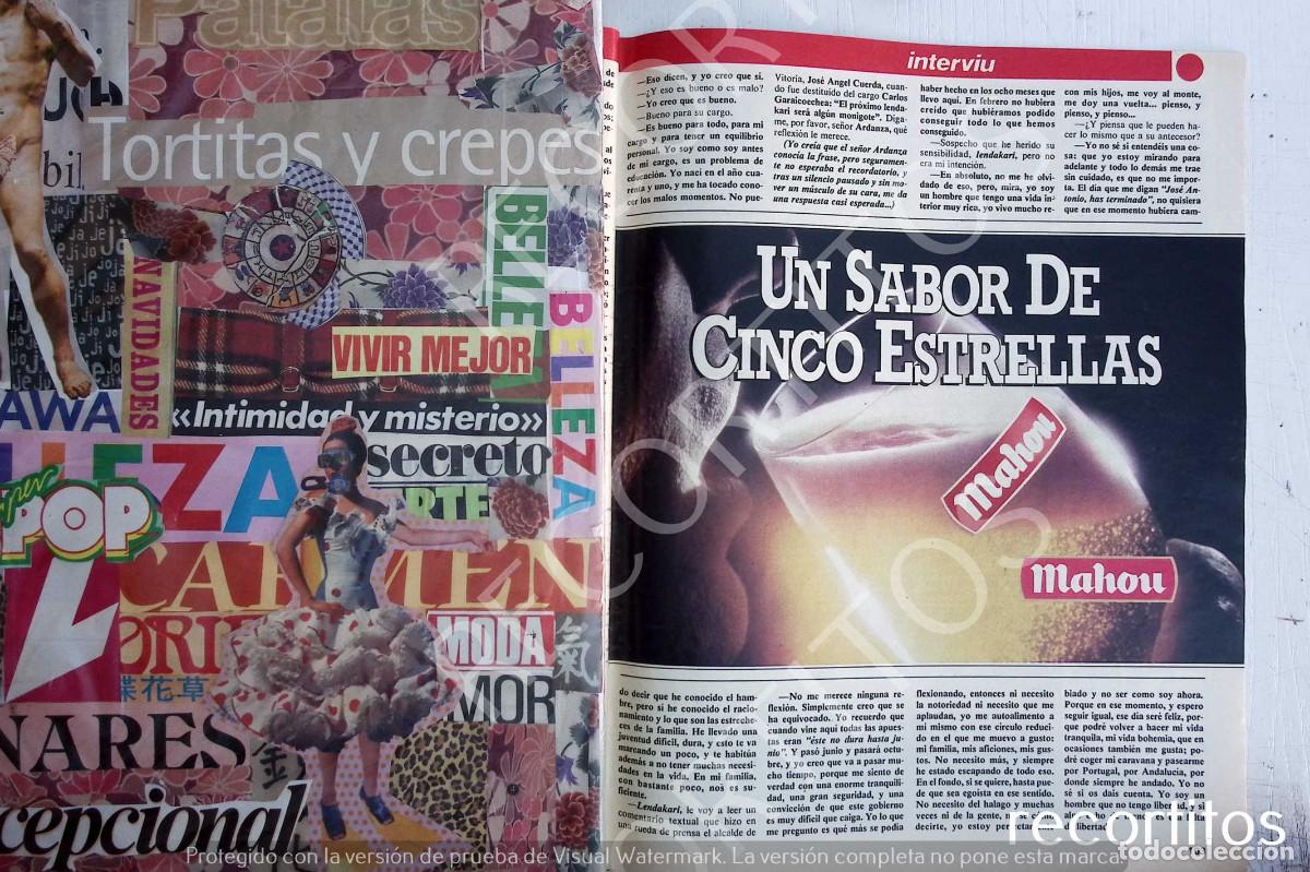 Coleccionismo de revistas y peri&oacute;dicos: MAHOU cerveza anuncio publicidad