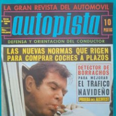 Coleccionismo de Revistas y Periódicos: REVISTA AUTOPISTA AUTOMOVIL 1969 Nº 567 SEAT 1430 CON COMPRESOR