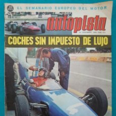 Coleccionismo de Revistas y Periódicos: REVISTA AUTOPISTA AUTOMOVIL 1966 Nº 410 COCHES SIN IMPUESTO DE LUJO