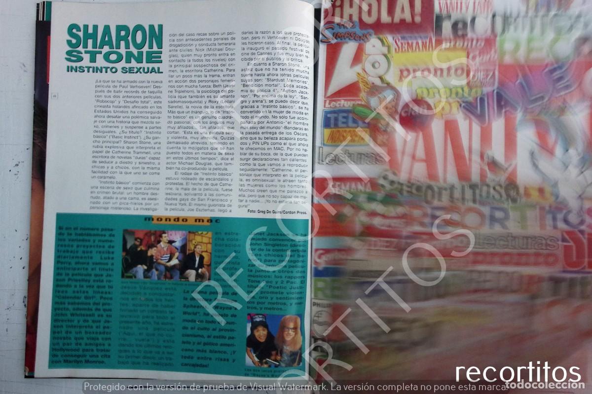 Coleccionismo de revistas y peri&oacute;dicos: SHARON STONE