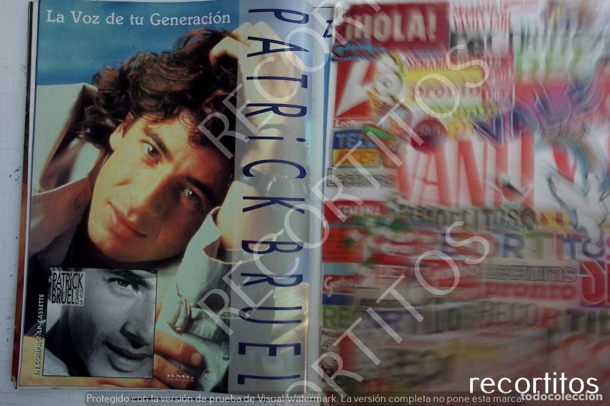 Coleccionismo de revistas y peri&oacute;dicos: PATRICK BRUEL ANUNCIO PUBLICIDAD