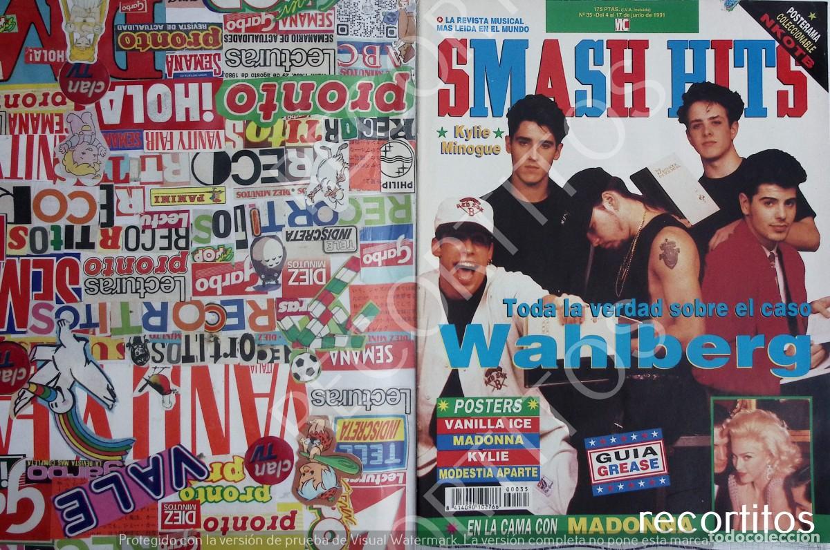 Coleccionismo de Revistas y Peri&oacute;dicos: NKOTB NEW KIDS ON THE BLOCK MADONNA RECORTE PORTADA