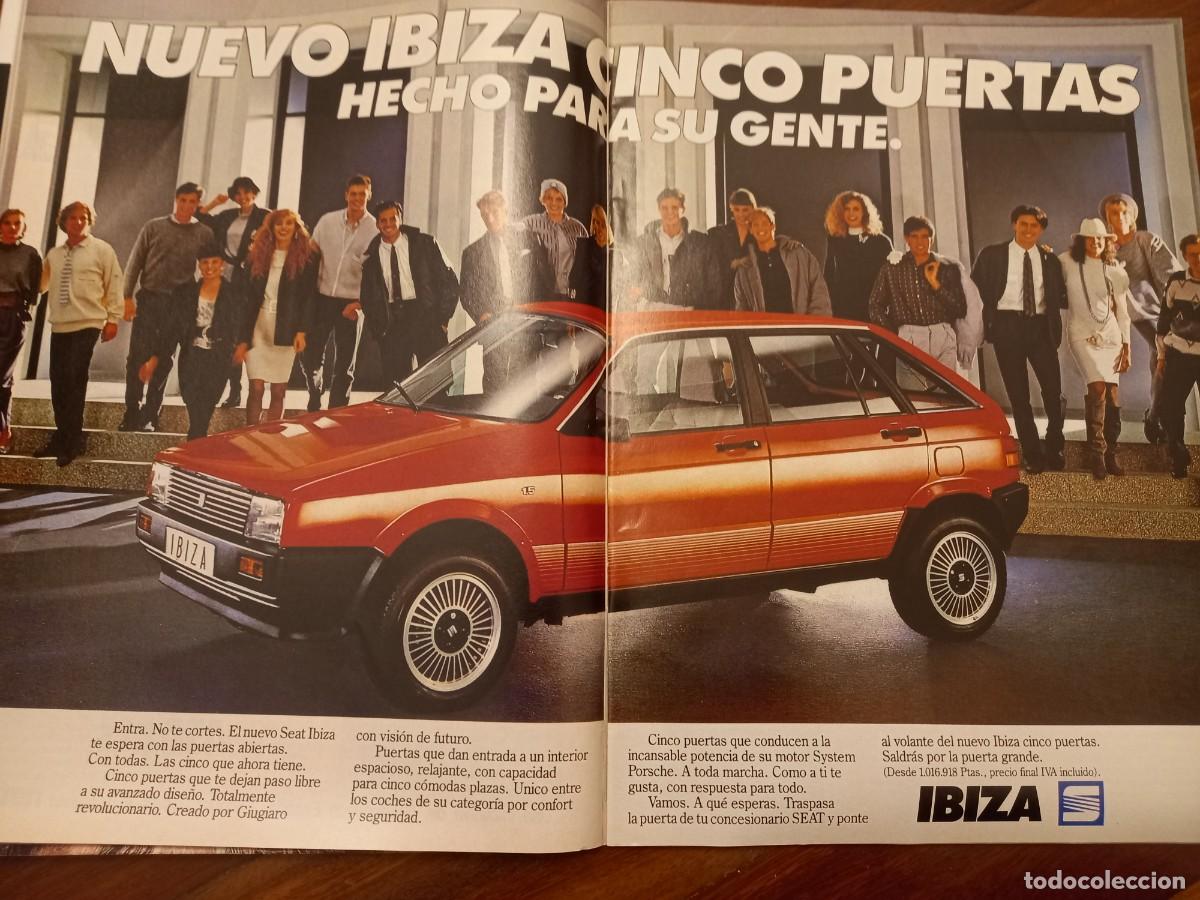 Coleccionismo de revistas y peri&oacute;dicos: PUBLICIDAD. ANUNCIO DE NUEVO SEAT IBIZA 5 PUERTAS. EXTRA&Iacute;DO DE REVISTA 1986