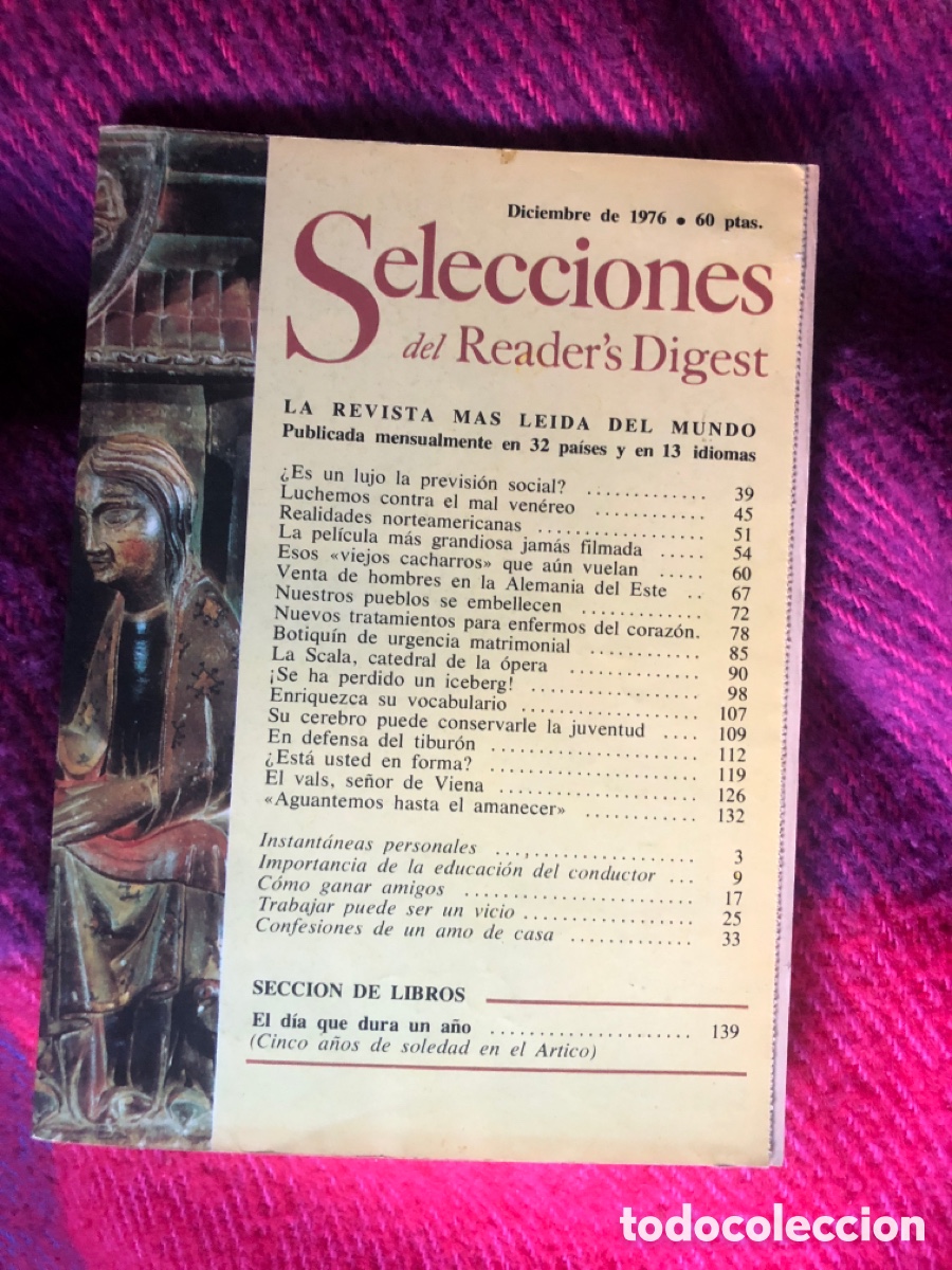 Colecionismo de Revistas e Jornais: Selecciones del Reader&rsquo;s Digest. Diciembre 1976. Asm