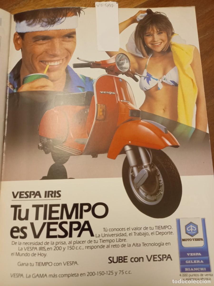 Coleccionismo de Revistas y Peri&oacute;dicos: PUBLICIDAD. ANUNCIO DE MOTE VESPA IRIS. EXTRA&Iacute;DO DE REVISTA 1986