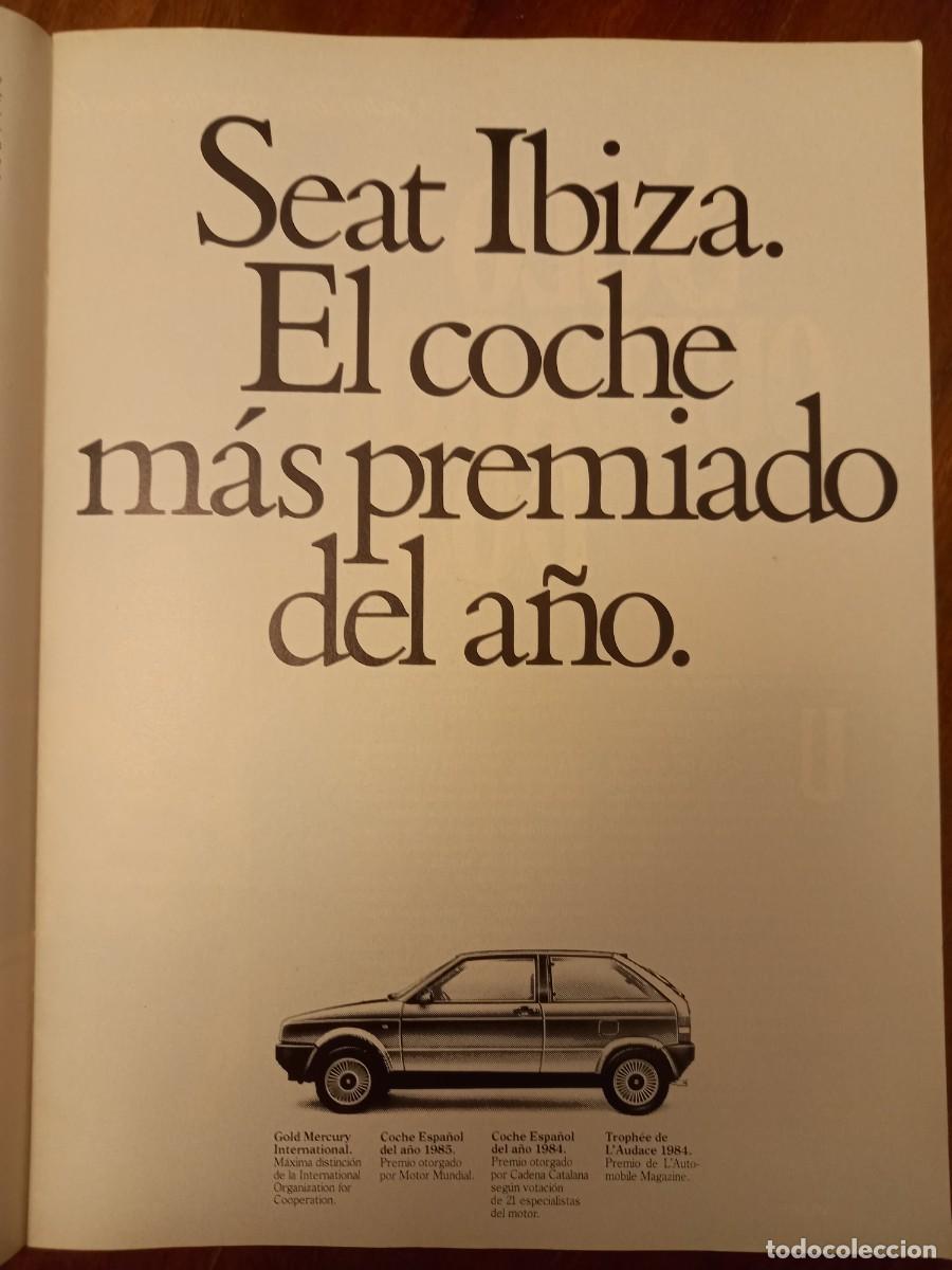 Coleccionismo de revistas y peri&oacute;dicos: PUBLICIDAD. ANUNCIO DE SEAT IBIZA, EL COCHE MAS PREMIADO DEL A&Ntilde;O. EXTRA&Iacute;DO DE REVISTA 1985
