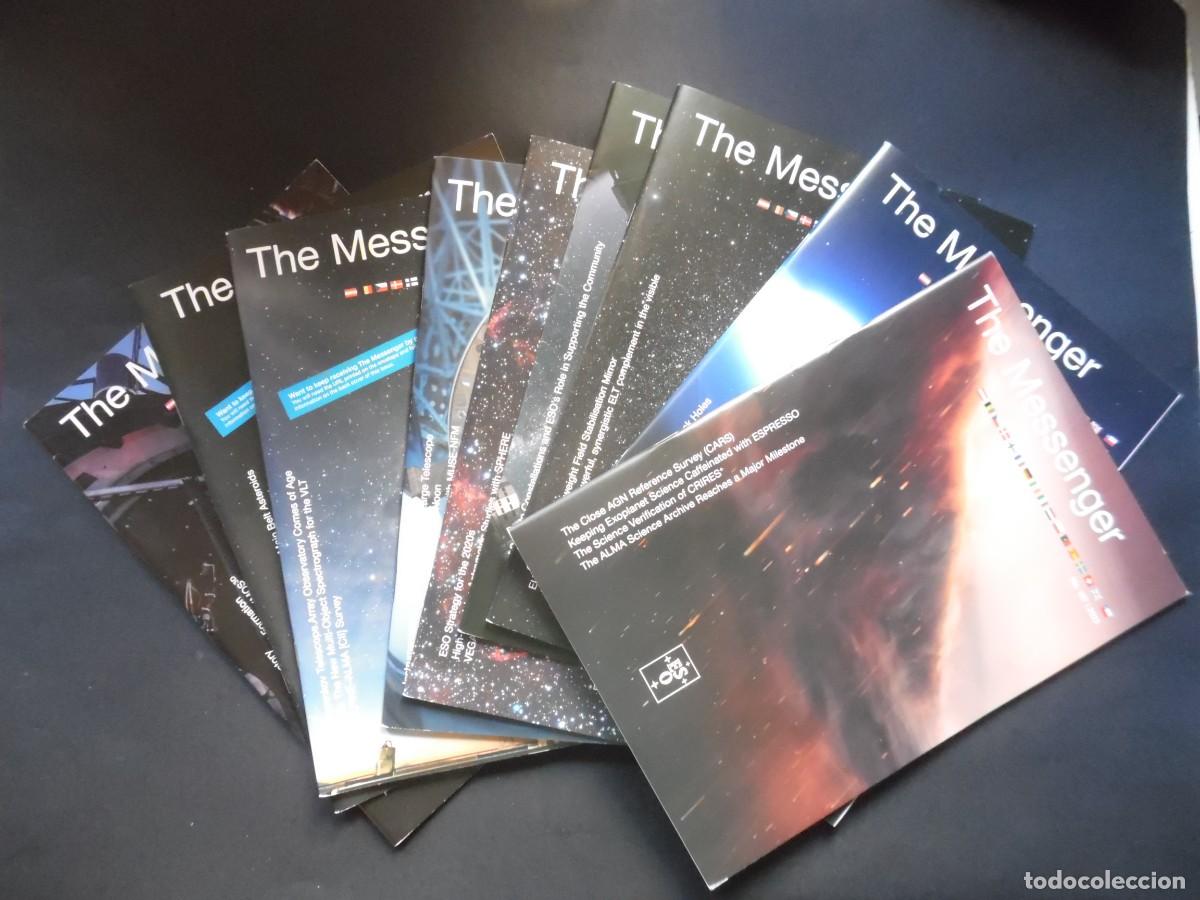 Sammeln von Zeitschriften und Zeitungen: The Messenger, n&ordm; 174, 179, 180, 182, 183, 184, 185, 186, 187. Astronom&iacute;a. European S. Observatory
