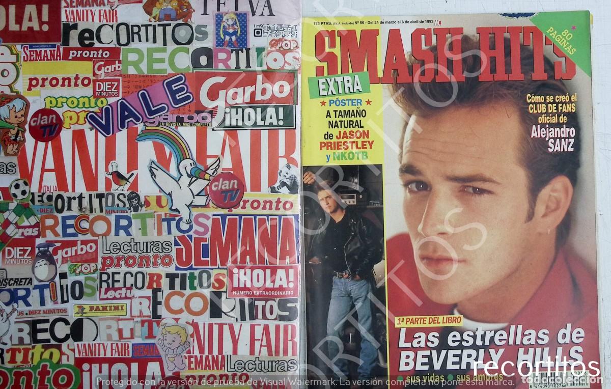 Coleccionismo de Revistas y Peri&oacute;dicos: RECORTE PORTADA LUKE PERRY JASON PRIESTLEY KYLIE MINOGUE MADONNA