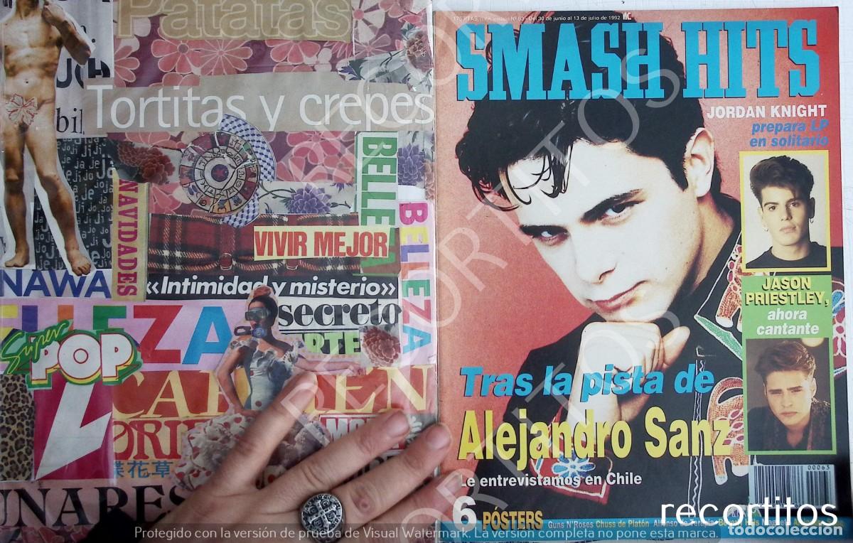Coleccionismo de Revistas y Peri&oacute;dicos: ALEJANDRO SANZ RECORTE PORTADA JASON PRIESTLEY
