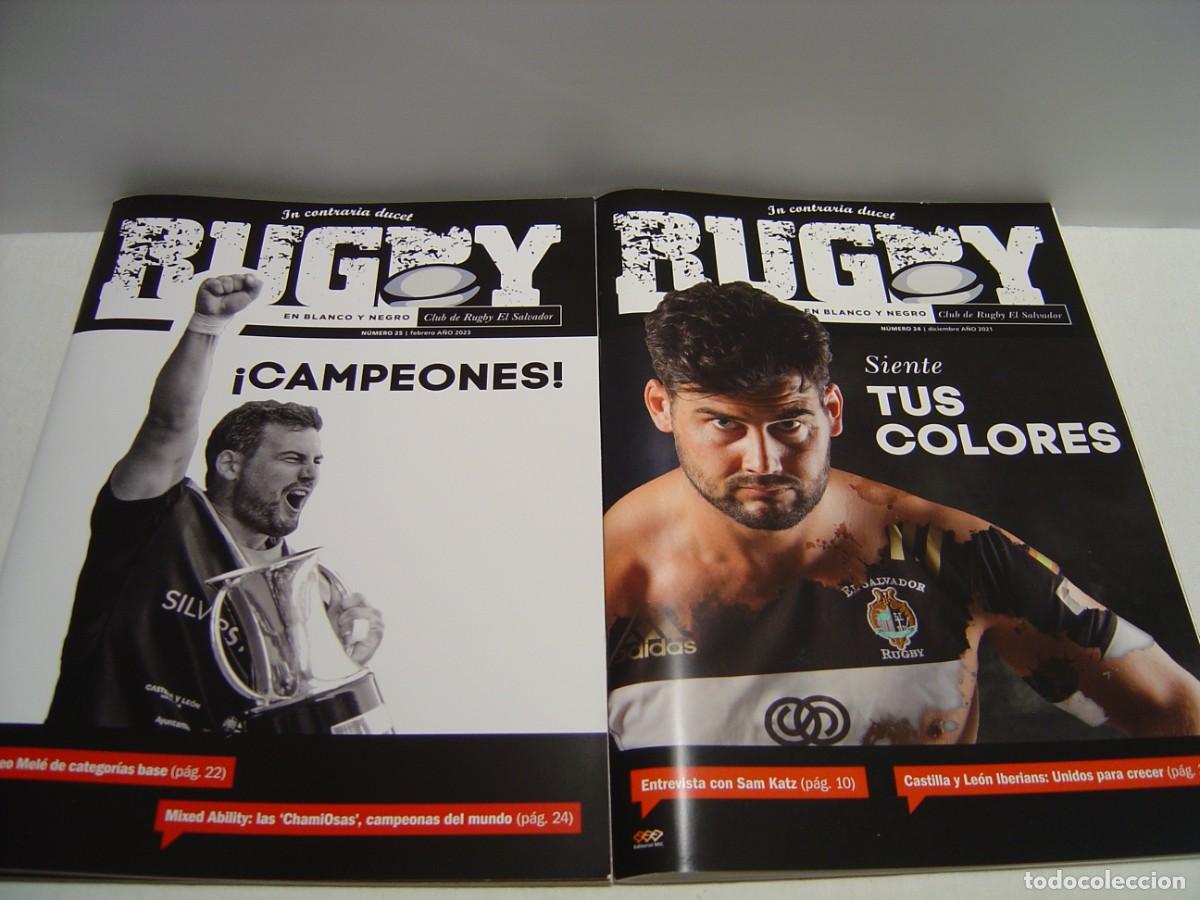 Coleccionismo de Revistas y Peri&oacute;dicos: RUGBY EN BLANCO Y NEGRO CLUB DE RUGBY EL SALVADOR - LOTE DE DOS REVISTAS N&ordm; 24 Y 25